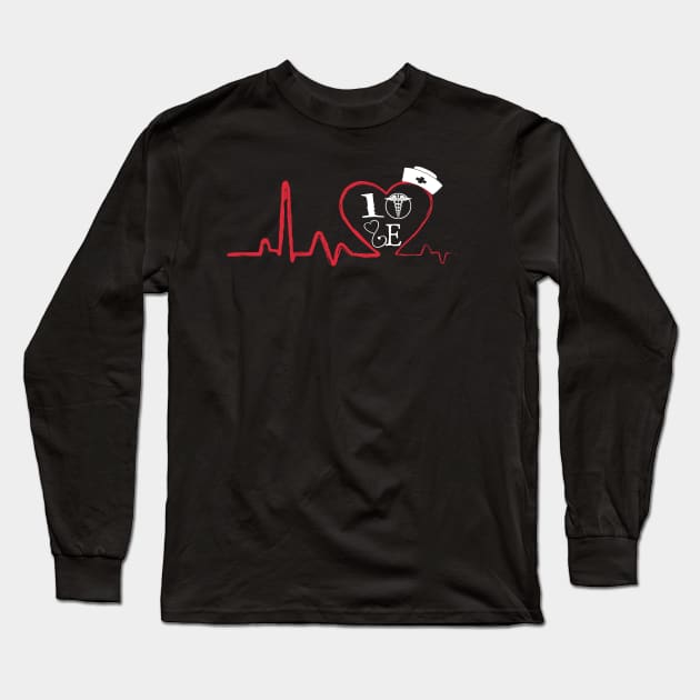 I love nurse, funny medical assistant occupation Long Sleeve T-Shirt by MarrinerAlex